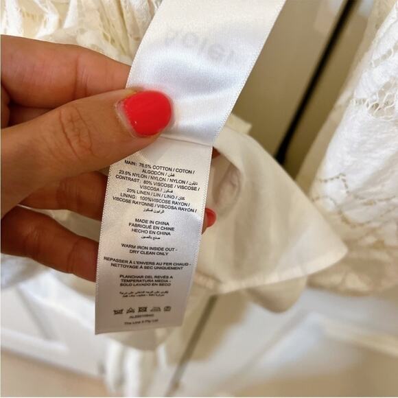 Acler Ivory Lace Long Sleeve Dress - Picture 12 of 15